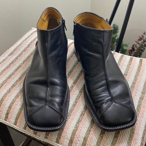 Maï-Lan Vero cuoio man black shoes , size 10.